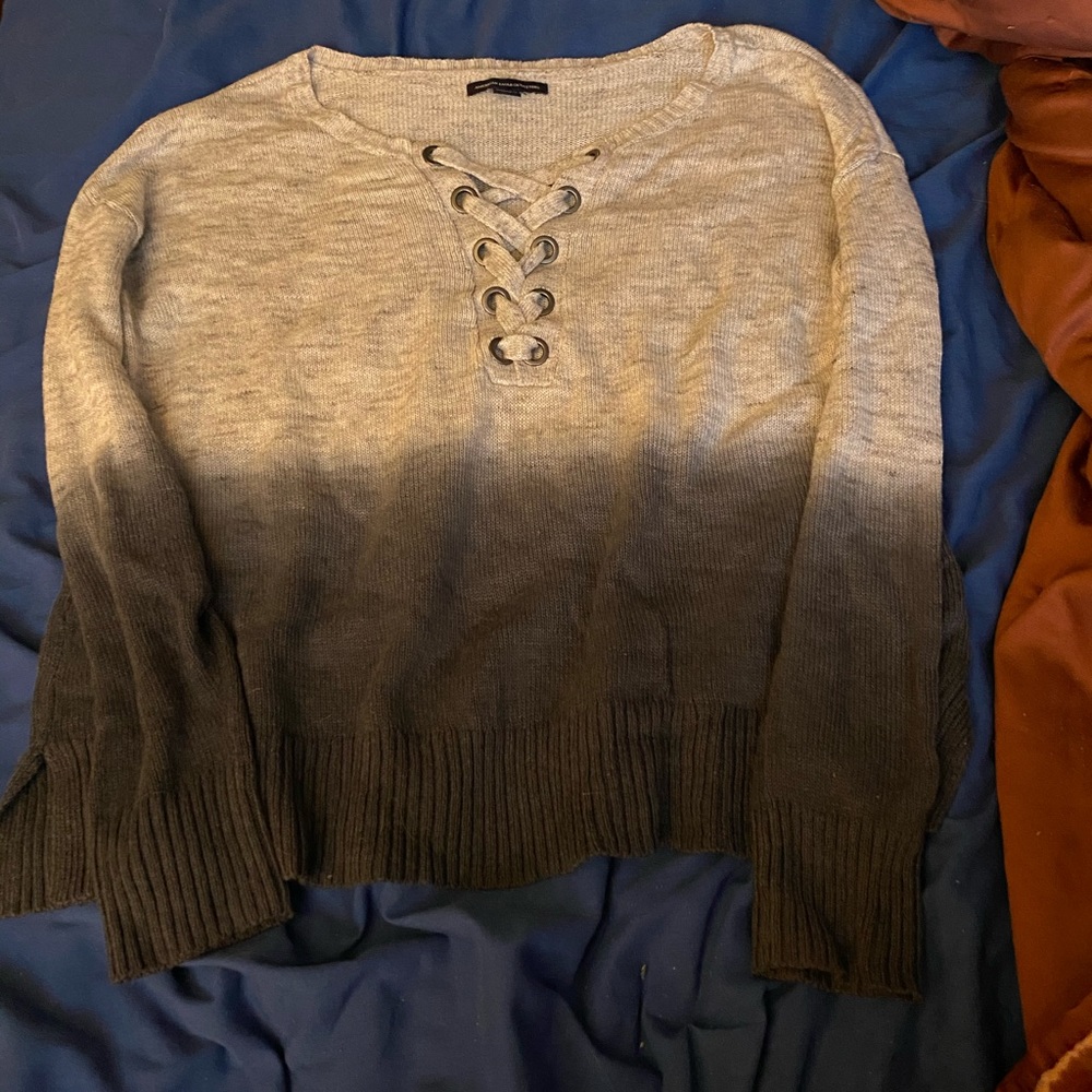 American eagle ombré knitted sweater